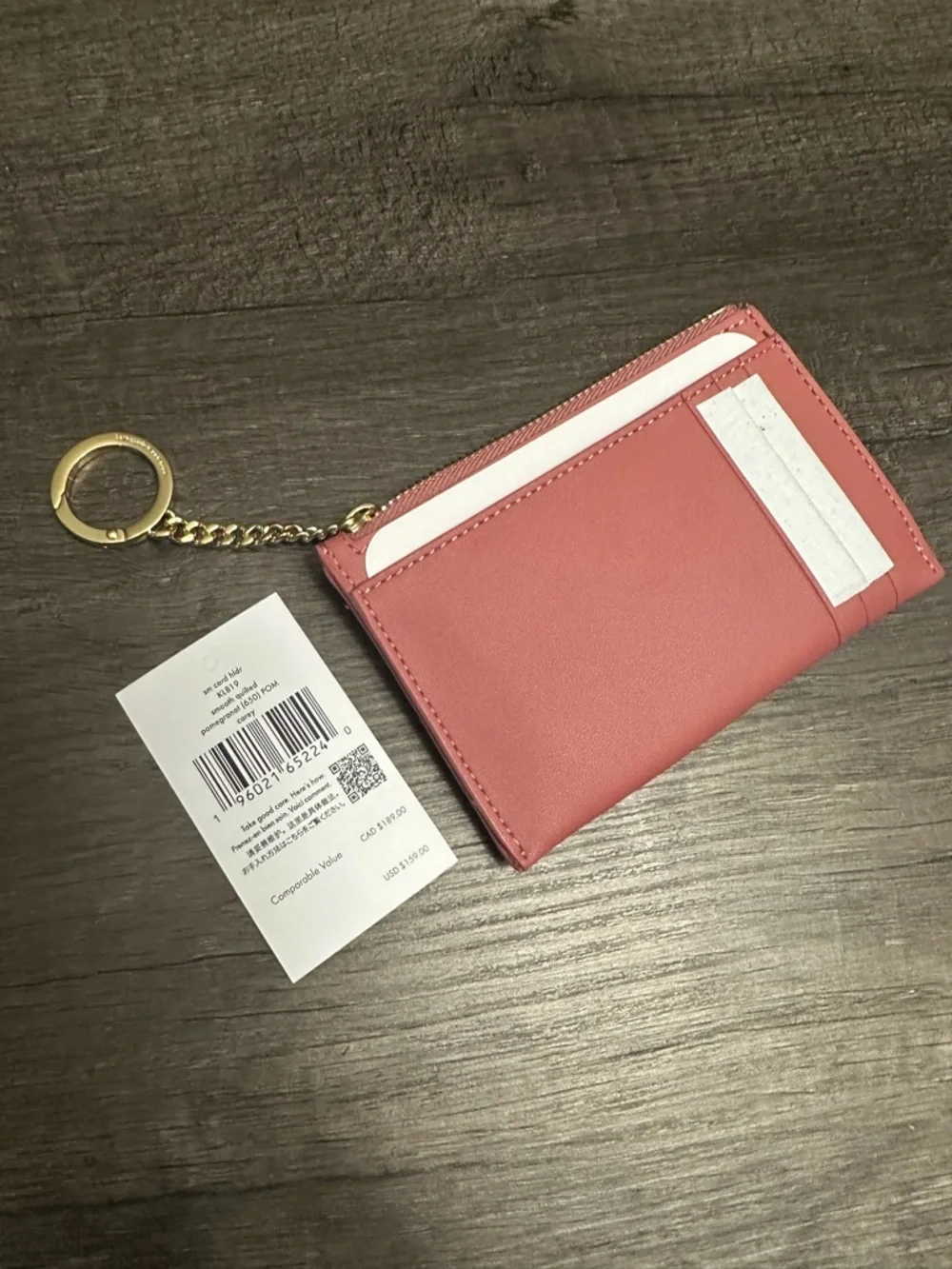 Kate Spade Carey Quilted Card Case